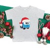 Leo the Truck Santa Hat Snow - Toddler Short Sleeve Graphic T-Shirt - 2 of 3