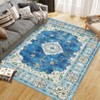 Area Rugs for Living Room Bedroom Dining Room Nursery Office Hallways, Washable Large Boho Vintage Bohemian Distressed Oriental Carpet Non Slip - 3 of 4