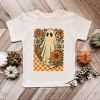 Checkered Ghost Floral Vintage - Youth Short Sleeve Graphic T-Shirt and Toddler Short Sleeve Graphic T-Shirt - 3 of 4