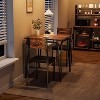 Garvee Dining Table for 2, Small Table and Chairs Set of 2, Square Dinette Set for 2, Dinner Table Set, 3 Piece(Table with 2 Chairs) - 4 of 4