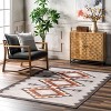 Nuloom Adilynn Aztec Machine Washable Indoor Area Rug Gray 5' x 8' - 2 of 4