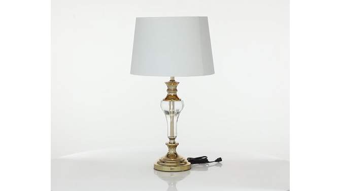 27&#34; x 15&#34; Glam Glass Table Lamp Gold - Olivia &#38; May, 2 of 8, play video