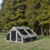 9.8 13ft Inflatable Glamping Camping Tent with Hand Pump 4 Season Waterproof Oxford Cabin Tent with Mesh and Chimney Window-The Pop Home - 2 of 4
