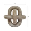 SEVOBAL Party Decorations and Accessories Decorative Marble Chain Sculpture Abstract Design for Living Room, Cream, 16"*12"*12" - 4 of 4
