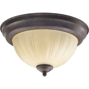 Quorum Lighting 2 - Light Flush Mount in  Toasted Sienna - 1 of 1