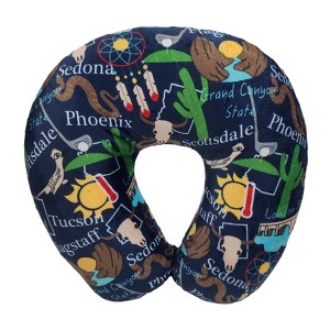 WOLF State Souvenir Printed Fiber Filled Travel Neck Pillow - 1 of 4