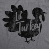 Maternity Lil Turkey T Shirt Funny Thanksgiving Pregnancy Tee - Crazy Dog Maternity T Shirt - 2 of 4