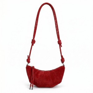 Alilang Soft Faux Suede Crossbody Shoulder Bag Adjustable Strap