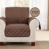 Reversible Chair Furniture Protector Light Brown/Chocolate - Sure Fit: Fits T & Box Cushions, Pet-Friendly - 3 of 4