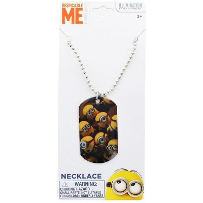 Despicable Me Dog Tag Necklace - Minions