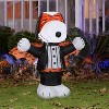Gemmy Airblown Inflatable Snoopy w/Orange Vampire Print Peanuts, 3 ft Tall, Multicolored - 2 of 4