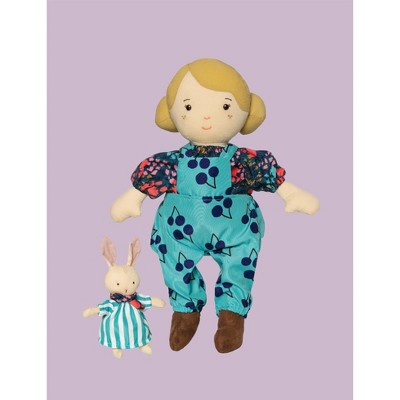 Manhattan Toy Playdate Friends Ollie Machine Washable and Dryer Safe 14 Inch Doll with Companion Stuffed Animal