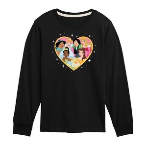 Girls' - Disney Princess - Princesses Altogether Long Sleeve Graphic T-Shirt - 1 of 4
