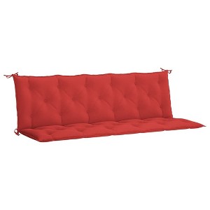 vidaXL Indoor/Outdoor Bench Cushions 2 pcs, Non-slip, Water-Repellent, Red 70.9"x19.7"x2.8" - 1 of 4