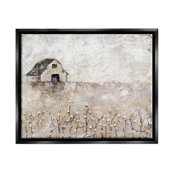 Stupell Industries Distressed Country Church House Abstract Pattern Gray  Floater Framed Canvas Wall Art, 16 X 20 : Target