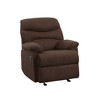 Microfiber Motion Recliner, Comfortable Living Room Reclining Chair with Pillow-Top Arms - 3 of 4