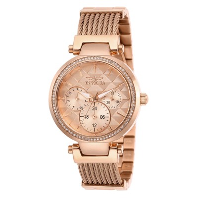 Invicta 28920 Women's Angel Rose Gold Tone Dial Bracelet Watch