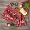 The Lakeside Collection Christmas Deer Housewares Collection - Set of 2 Kitchen Towels - 2 of 2