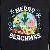 Women's - SpongeBob SquarePants - Merry Beachmas Lightweight French Terry Wide Neck Long Sleeve Shirt - 2 of 4