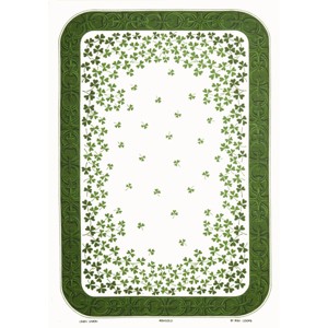 Slickblue 100% Cotton Shamrock Tea Towel – Irish Green Clover Print for Kitchen or Gifting - 1 of 3