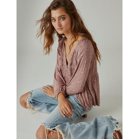 Lucky Brand Smocked T-shirts for Women