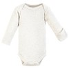 Hudson Baby Boys Thermal Preemie Layette Set 4pc Long Sleeve Outfit, Bear, Preemie - 4 of 4
