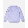 Deux par Deux Girl Quilted Mid-Season Jacket Lavender - 4 of 4