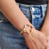 Adornia Hammered Clover Open Clover Cuff - 2 of 4
