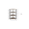 SKRAN 4-Tier Corner Open Shelf,Bookcase Freestanding Shelving Unit,Plant Stand Small Bookshelf for Living Room, Home Office, Kitchen, Small Space - 4 of 4