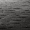 Quilted Coverlet and Shams Set Damask Square Herringbone Pattern - Becky Cameron - 4 of 4