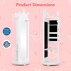Infans Kids Jewelry Cabinet Standing Children Jewelry Organizer with Full-Length Mirror - 2 of 4