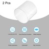 Unique Bargains Lamp Lantern Water Cooling System Acrylic Round Pipes Clear 2 Pcs 6" - 3 of 4