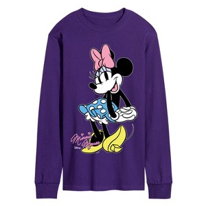 Men's - Disney - Minnie Mouse Pose- Men's Long Sleeve Graphic T-Shirt Long Sleeve Graphic T-Shirt - 1 of 2