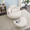 NicBex Accent Chair with Ottoman Comfortable Seat Single TV Chair with Foot Rest for Living Room, Bedroom - 3 of 4