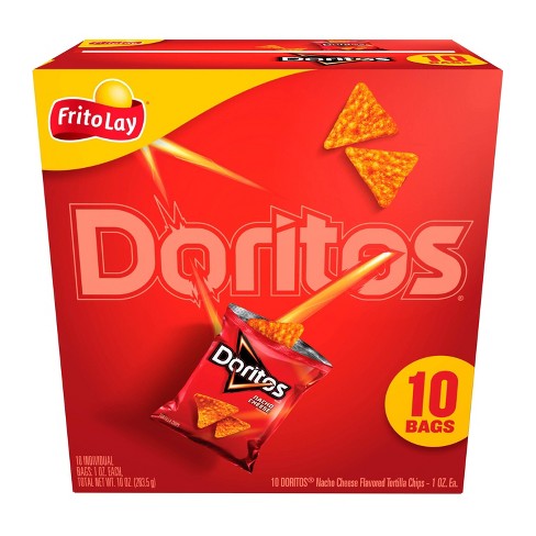 Doritos Nacho Cheese Flavored Tortilla Chips - 10ct : Target