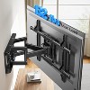 PERLESMITH Full Motion TV Wall Mount for 37-75 Inch TVs up to 132 lbs, TV Mount with Swivel Articulating Arm, Tool-Free Tilt, Max Vesa 600x400mm - 3 of 4