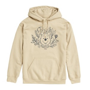 Men's - Winnie the Pooh - Head Graphic Fleece Pullover Hoodie - 1 of 4
