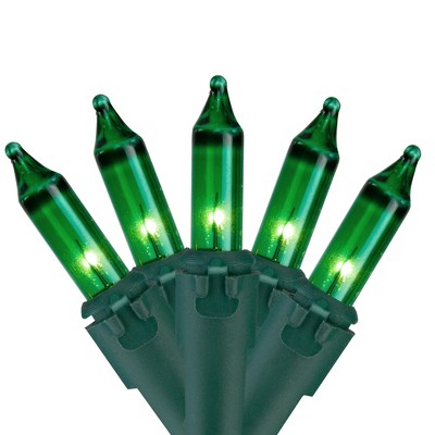 Northlight 50ct Mini String Lights Green - 10' Green Wire