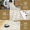 Boho Moroccan Area Rug  Machine Washable Non Slip Bedroom Rug Non Shedding Throw Soft Indoor Carpet - 4 of 4