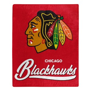 NHL Chicago Blackhawks 50 x 60 Raschel Throw Blanket - 1 of 3