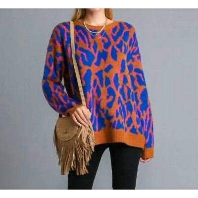 Women's Kourtney Leopard Sweater - umgee