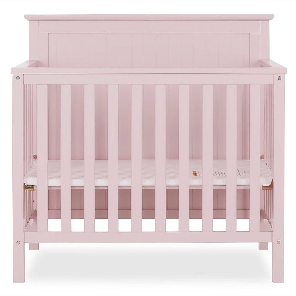 Dream On Me Jasmin 4-in-1 Convertible Mini Crib - Greenguard Gold Certified - Blush Pink -  82282926