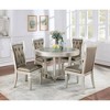 NicBex Classic Dining Chair Set of 2 Mid-Century Leather Accent Chair with Tufted Buttons Backrest,Gray - 3 of 4