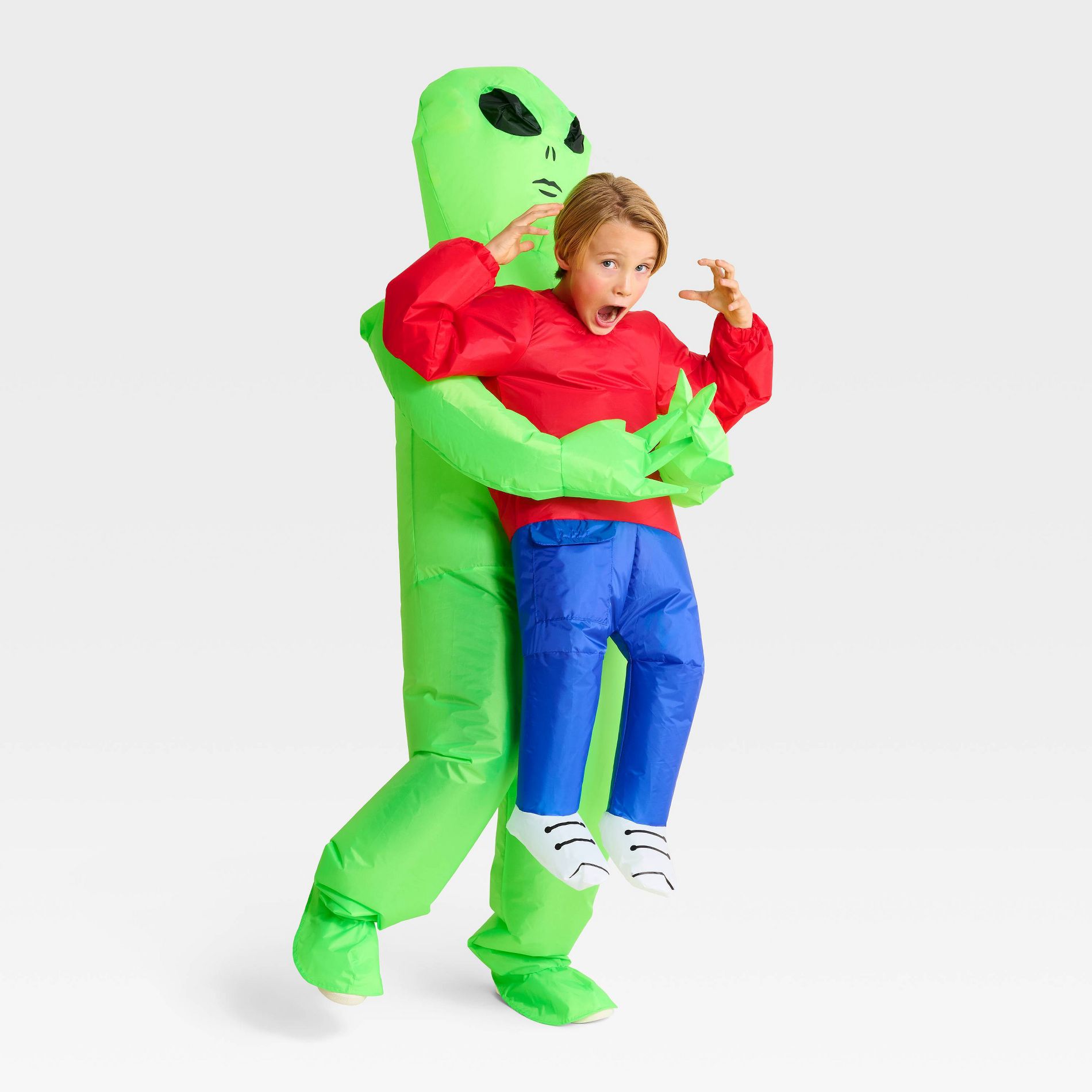 Kids' Alien Pick-Me-Up Halloween Costume Inflatable Suit - Hyde and EEK! Boutique™ Green One Size