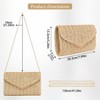 Generic Straw Purse for Women, Summer Woven Beach Purse Trendy with Chain Strap - 4 of 4