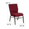Emma and Oliver 18.5"W Church/Reception Guest Chair with Book Rack - 4 of 4