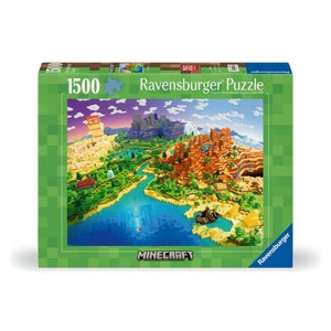 Ravensburger World of Minecraft Jigsaw Puzzle - 1500pc - 1 of 3