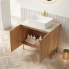 GDFStudio Hamel Freestanding Bathroom Vanity with Glossy White Ceramic Basin - 2 of 4