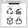 Design Imports Outdoor Buffalo  Check - French Blue & White - 4 X 6 Ft - 4 of 4
