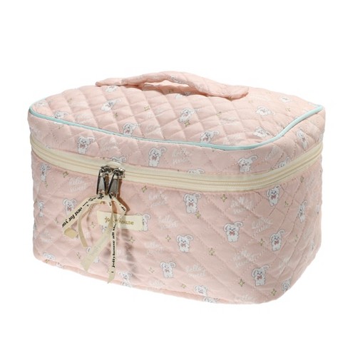 Small Cosmetic Bag Cute Makeup Bag Aesthetic Make Up Bag Purse Cosmetic Bag  For Purse (pink)